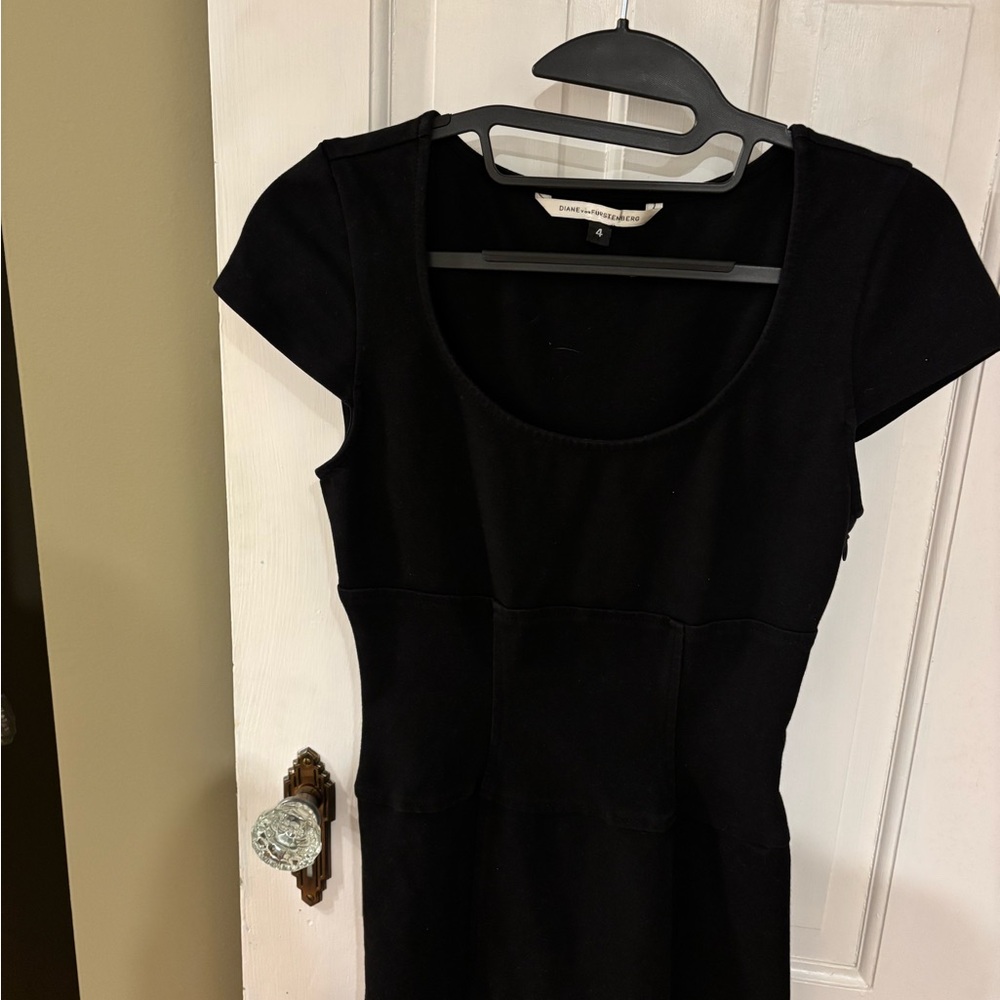 Diane Von Furstenberg Black Mini Dress